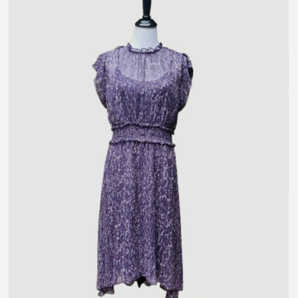 Simply Vera Vera Wang Purple Midi Dress